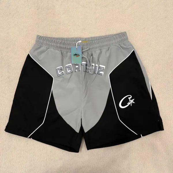Corteiz Archive Logo Shorts Black / Gray - 4