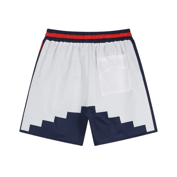 Raf Simons x Adidas Originals R Logo Swim Shorts White / Navy / Red - 9