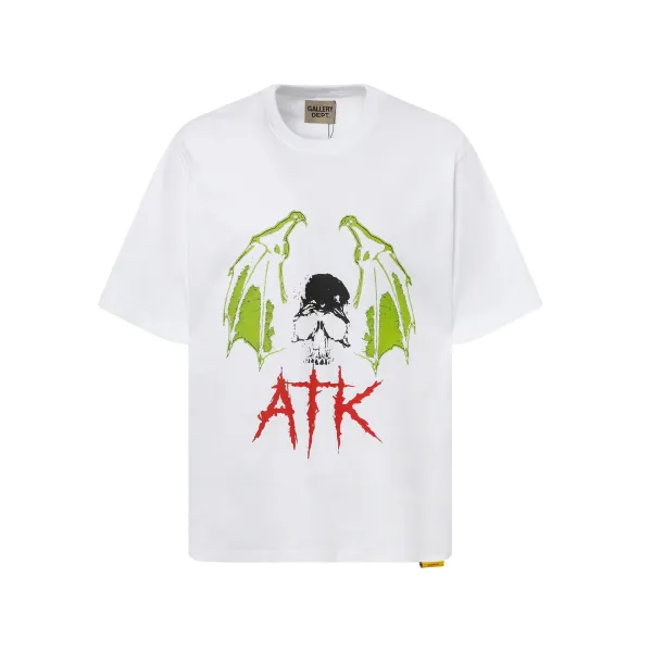 Gallery Dept Dragon Graphic Oversized T-Shirt Beige - 10