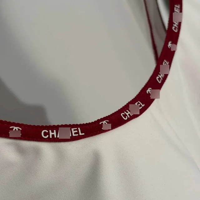 Chanel Swimwear Logo-trim one-piece swimsuit product detail image 6