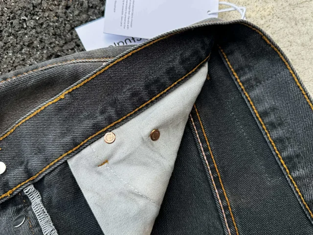Acne Studios Jeans Wide-Leg Paint-Splatter product detail image 20