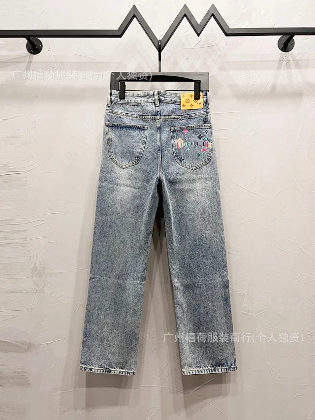 Louis Vuitton Jeans Straight-Leg Graphic Patch product detail image 24