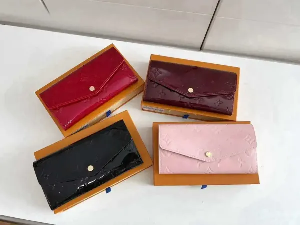 Louis Vuitton Monogram Vernis Long Wallet Pink - 4