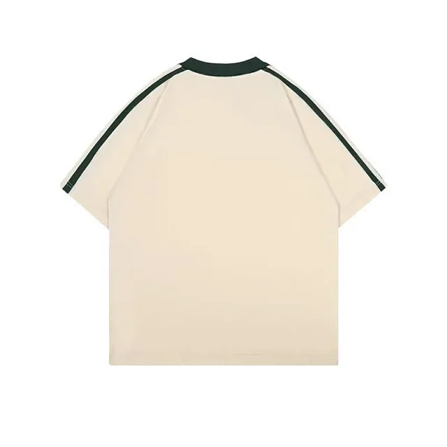 Unbranded Shirts Short-Sleeve Contrast Raglan Stripe Polo Shirt product detail image 6
