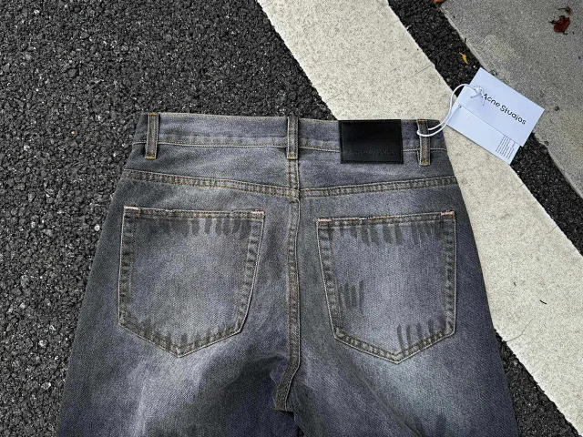 Acne Studios Jeans Wide-Leg Paint-Splatter product detail image 26