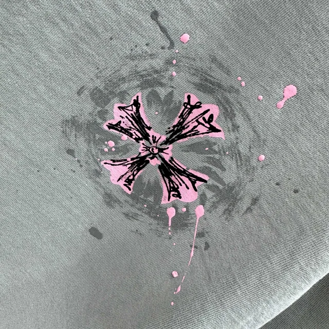 Chrome Hearts T-Shirts Oversized crewneck T-shirt with cross graphic print product detail image 19