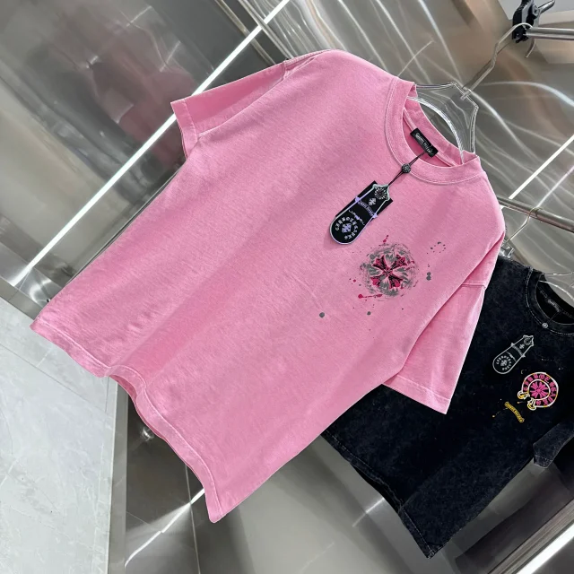 Chrome Hearts T-Shirts Oversized crewneck T-shirt with cross graphic print product detail image 23