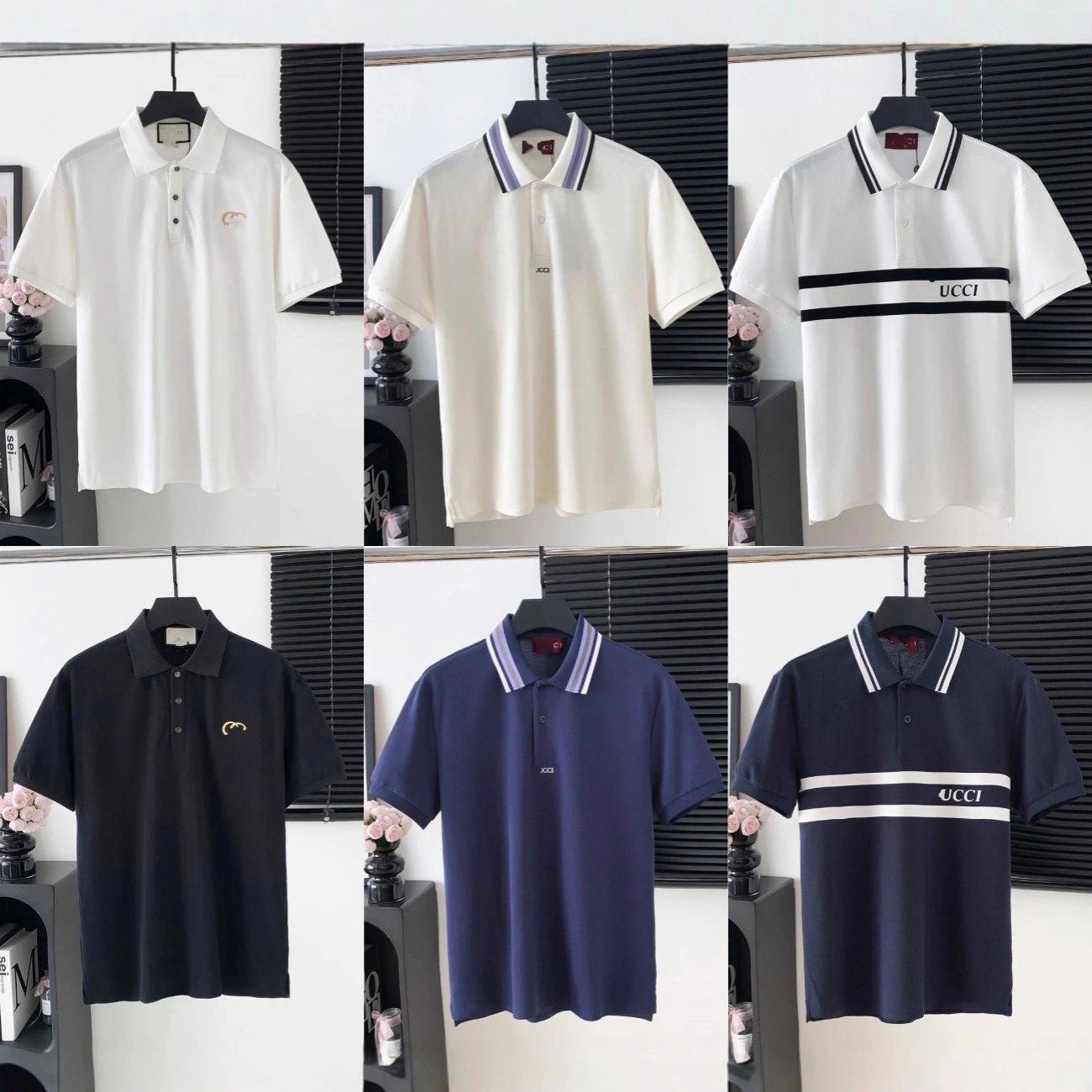 Prada Shirts Short-Sleeve Polo Shirt with Chest Triangle Logo image 4