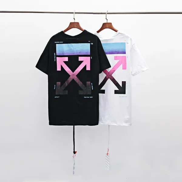 Off-White Arrow Gradient Print White T-Shirt - 18