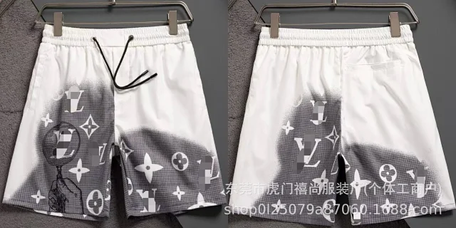 Louis Vuitton Shorts Monogram Print Drawstring product detail image 2