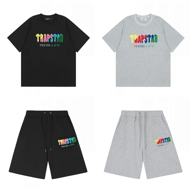 Trapstar Shorts Drawstring with embroidered panther graphic product detail image 9