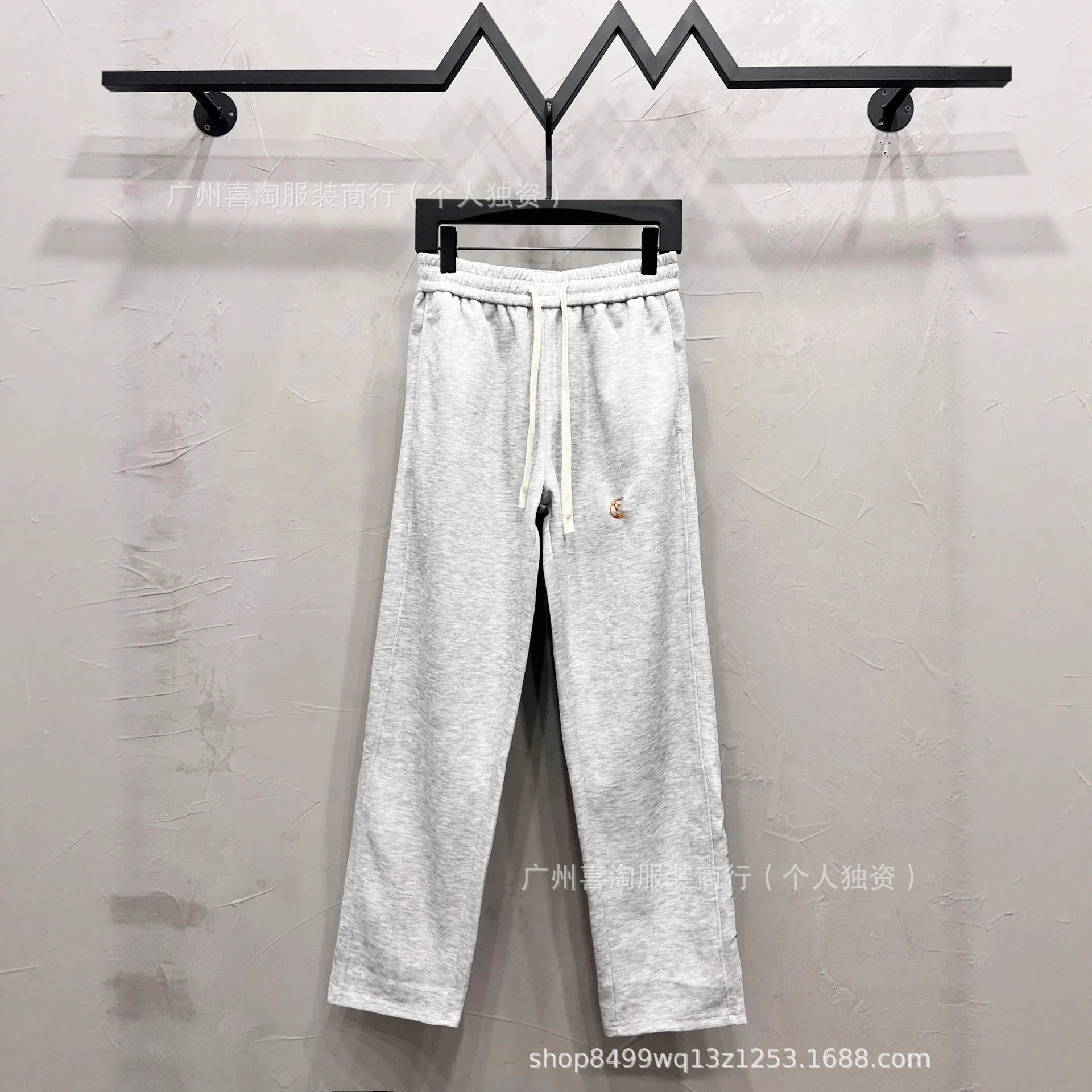 Louis Vuitton Trousers Elastic-Waist Drawstring with Embroidered Logo and Back Patch Pocket image 2