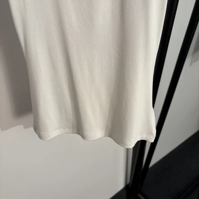 MM6 Maison Margiela Vests Ribbed Numeric Logo Tank Top product detail image 5