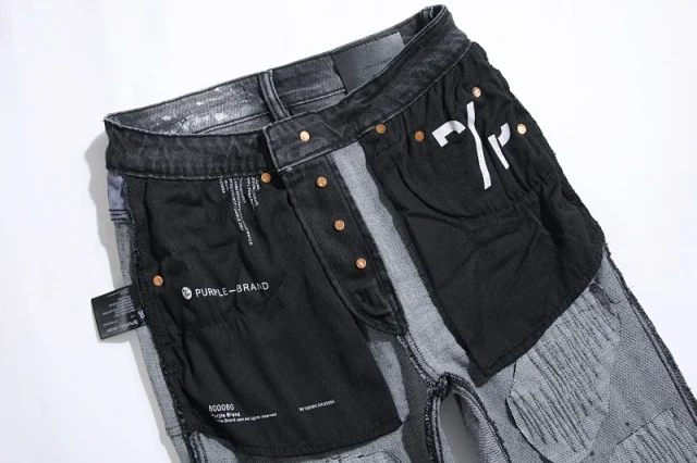 Amiri Jeans Distressed patchwork slim-fit product detail image 37