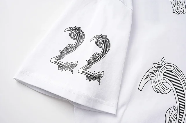 AMIRI T-Shirts 22 floral graphic short-sleeve T-shirt product detail image 25