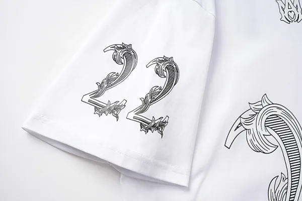 Amiri Number 22 Ornate Print Black T-Shirt - 25