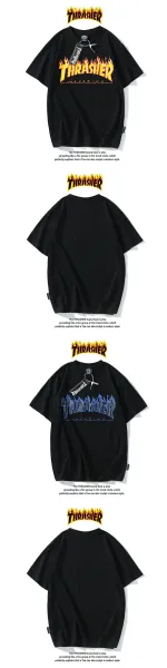 Thrasher Magazine Flame Logo Purple T-Shirt - 7