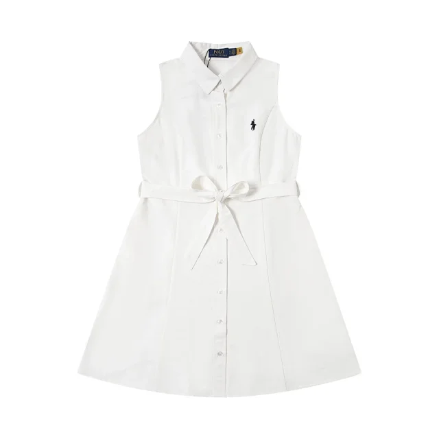 Polo Ralph Lauren Dresses Sleeveless collared button-front belted dress product detail image 4