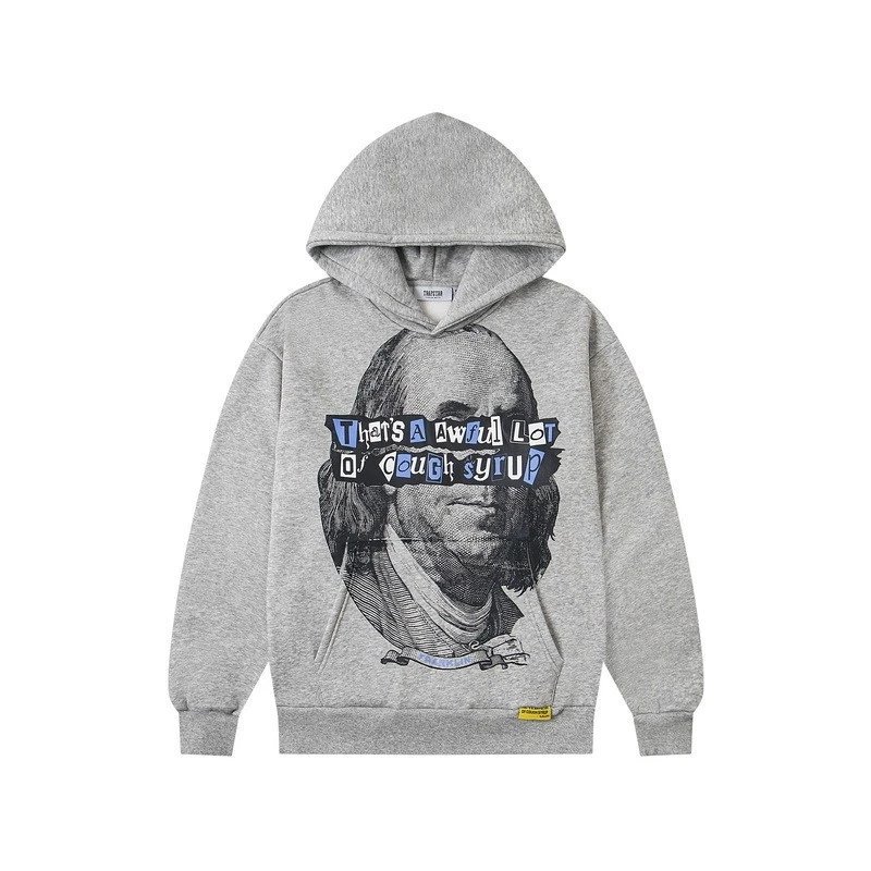 That's a Awful Lot of Cough Syrup Benjamin Franklin graphic — SMU-T932#Gray