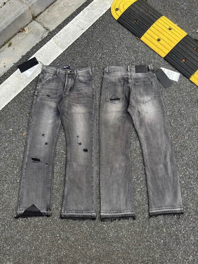 Purple Brand Jeans Distressed flared with frayed hems product detail image 25