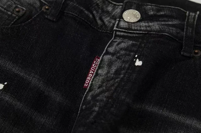 Unbranded Jeans Ripped graffiti-print slim-fit product detail image 15