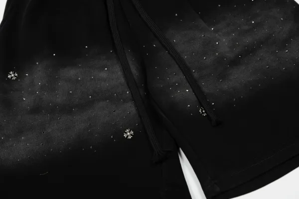 Design Galaxy Print Drawstring Shorts Black - 7