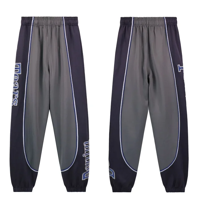 Unbranded Trousers Color-blocked elastic-cuff track pants product detail image 3
