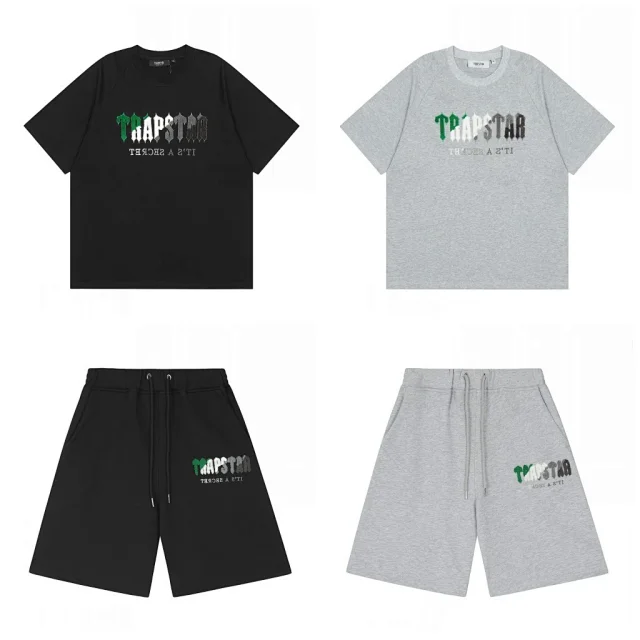 Trapstar Shorts Drawstring with embroidered panther graphic product detail image 8