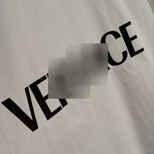 Versace Shirts Long-Sleeve Button-Up Shirt with Gold Safety-Pin Collar Detail product detail image 7