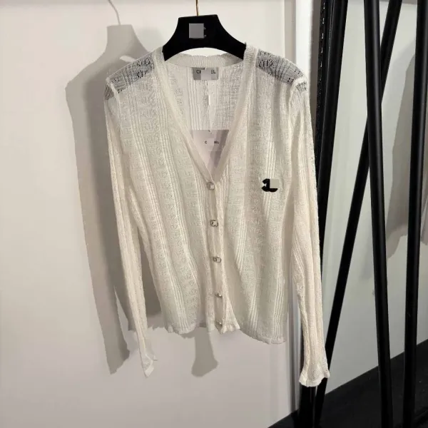 Chanel Knit Camisole and Cardigan Set Pink - 5