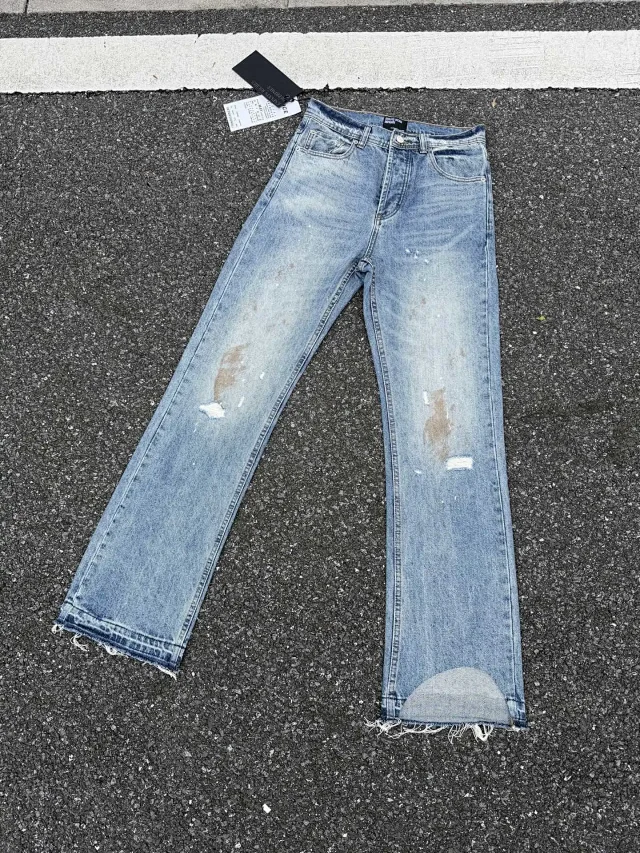 Purple Brand Jeans Distressed flared with frayed hems product detail image 10
