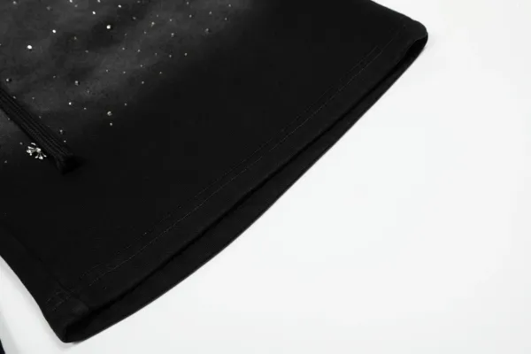 Design Galaxy Print Drawstring Shorts Black - 9