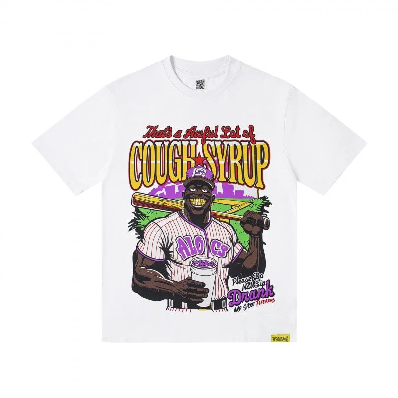 That's a Awful Lot of Cough Syrup Benjamin Franklin graphic — SMU-TS23# White