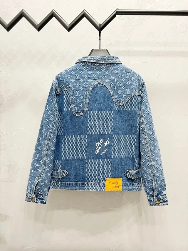 Louis Vuitton Matching Sets Monogram Denim Jacket and Jeans Set product detail image 28