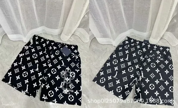 Gucci GG Monogram Print Shorts Black - 12