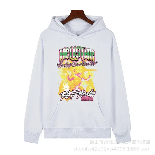 Hellstar Hoodies & Sweatshirts Graphic Print Pullover Hoodie product detail image 4
