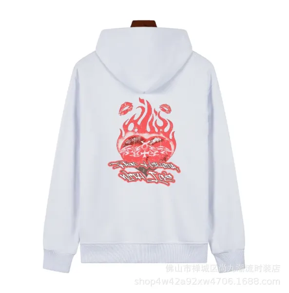Hellstar Graphic Print White Hoodie - 13