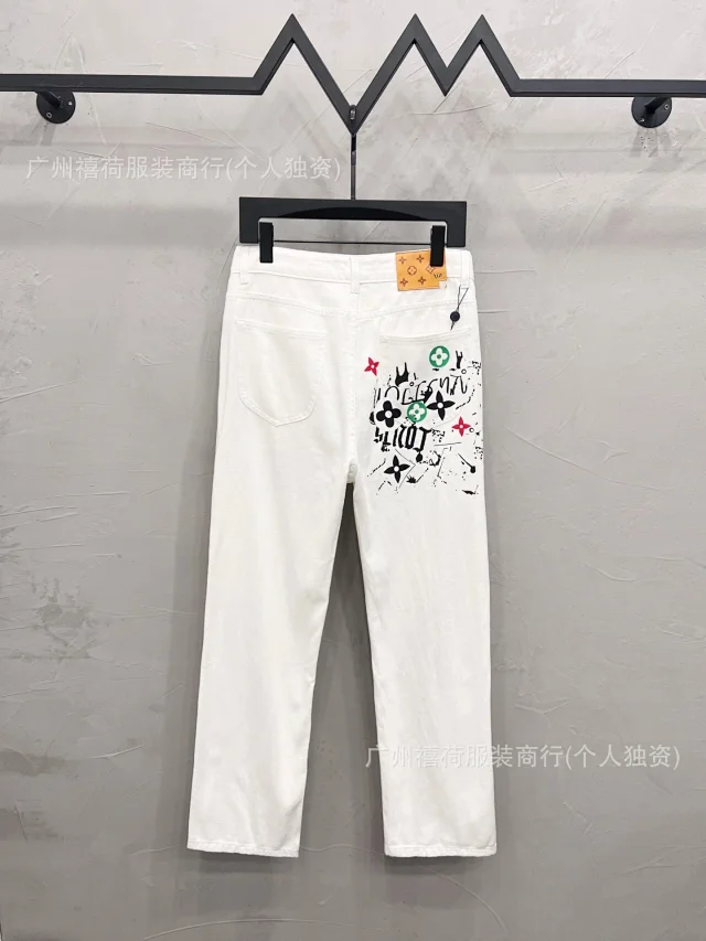 Louis Vuitton Jeans Straight-Leg Graphic Patch product detail image 5