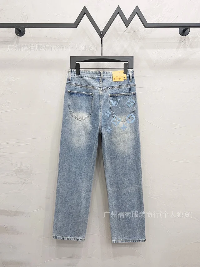Louis Vuitton Jeans Straight-Leg Graphic Patch product detail image 8