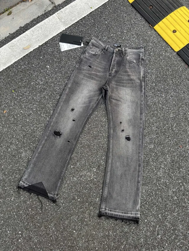 Purple Brand Jeans Distressed flared with frayed hems product detail image 26