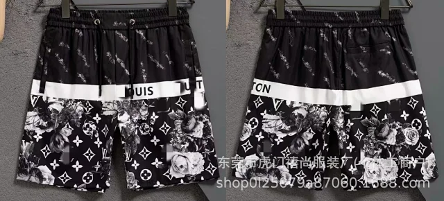 Louis Vuitton Shorts Monogram Print Drawstring product detail image 5