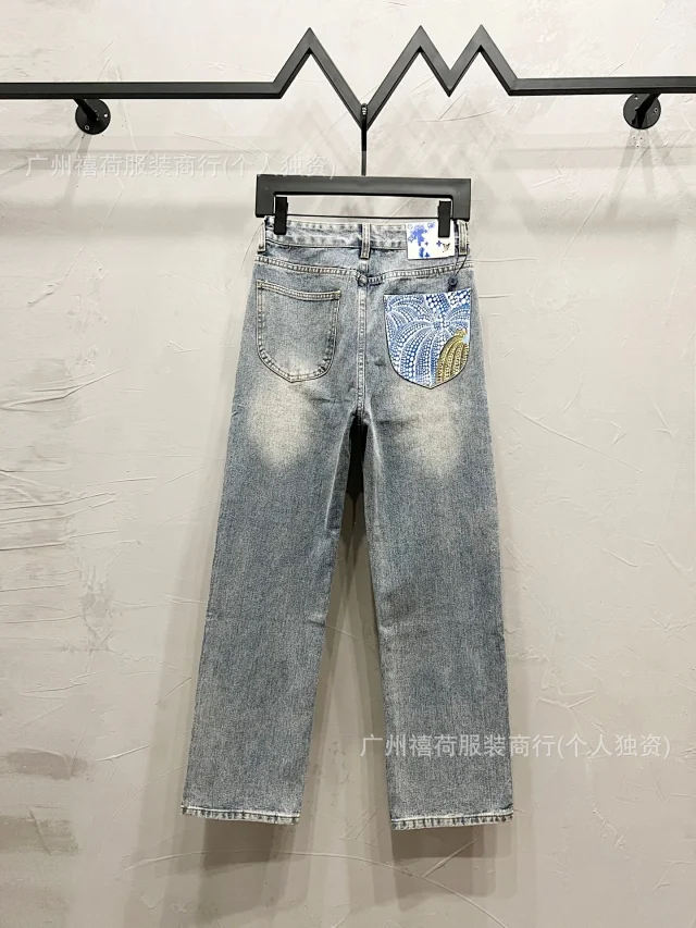 Louis Vuitton Jeans Straight-Leg Graphic Patch product detail image 33
