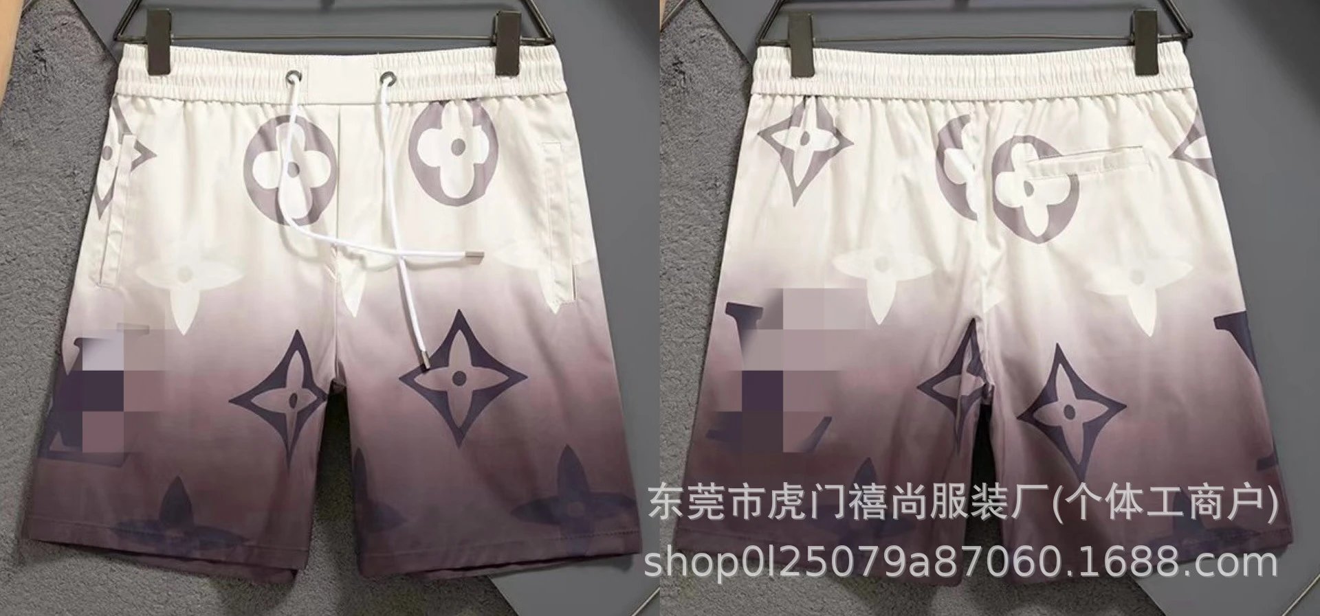 Design Pixel Camo Print 4-Piece Shorts - 10