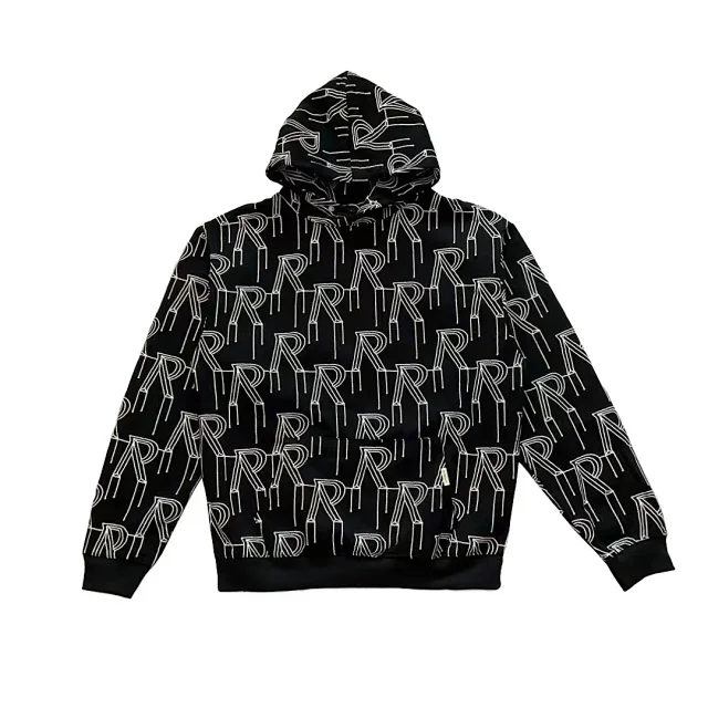 Represent Hoodies & Sweatshirts All-Over R Logo Print Pullover Hoodie product detail image 3