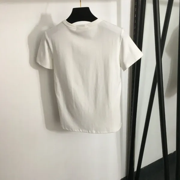 Prada Logo Tag T-Shirt White - 4