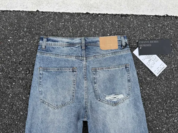 Enfants Riches Déprimés Distressed Gray Straight-Leg Jeans - 17