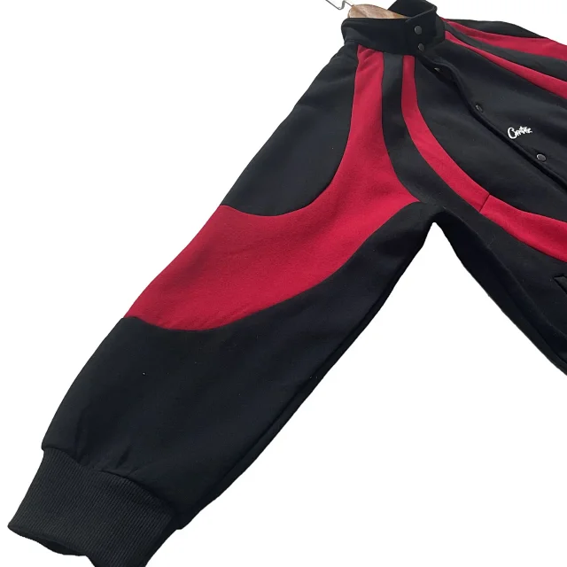 Unbranded Jackets Color-block curved-panel snap-front jacket product detail image 14