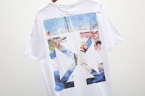 Off-White Arrow Gradient Print White T-Shirt - 52