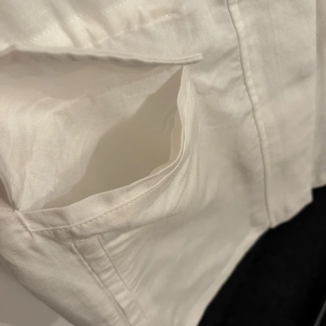 Unbranded Matching Sets Linen utility vest and wide-leg trouser set with four flap pockets drawstring waist product detail image 8