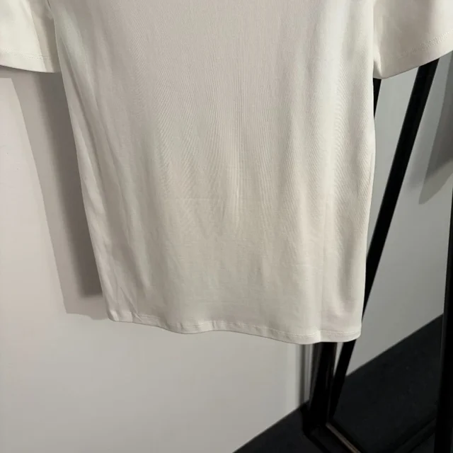Max Mara T-Shirts Embroidered logo crew-neck short-sleeve T-shirt product detail image 7